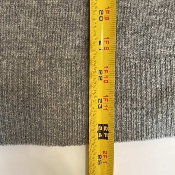 J. CREW Color Block Grey Double Zip Sweater Size Medium - Picture 14 of 14